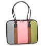 Pink 16" Canvas Stripe Bag