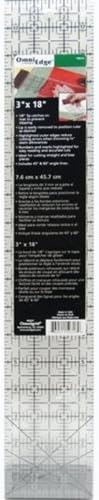Omnigrid OmniEdge Non-Slip Quilter's Ruler - 3 Inch x18 Inch by jbr1235