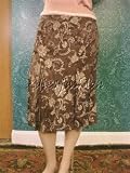 $1355 New JOHN GALLIANO Brown Brocade Flare Skirt 40 6
