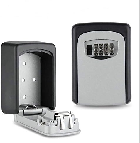 Carsend Key Storage Security Safe Box Outdoor Wall Mounted Combination Code Settable Combination Lock Solid And Water Resistant