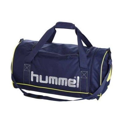 Hummel Uni Sporttasche Bee Authentic Sports Bags L, marine / neon yellow, 65x36x32 cm, 74.8 liters, 40-846-7607