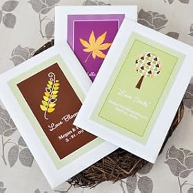  Fall for Love Personalized Wildflower Seed Favors - Baby Shower Gifts & Wedding Favors