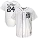 Detroit Tigers Jerseys : Majestic Detroit Tigers White #24 Miguel Cabrera Replica Baseball Jersey