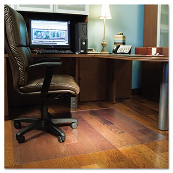 ES Robbins 132321 - Chair Mat for Hard Floors, Rectangle, 46w x 60l, Clear