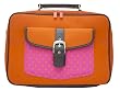 Melissa Beth Designs 4431-HPOR Half Pocket Full of Puter Laptop Case (Orange)