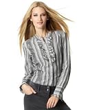 Style&co. Long-Sleeved Metallic-Stripe Blouse