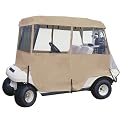Classic Fairway Travel 4-Sided Golf Car Enclosure - Sand
