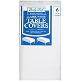 Daily Chef, 3-Ply Tissue Paper Table Covers, White (6ct.)
