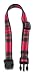 Hund - Collars Nylon - 25-50cm Tartan Adj Collar Red #2-5