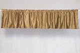 Taupe Velvet Rod Pocket / Pole Top Valance