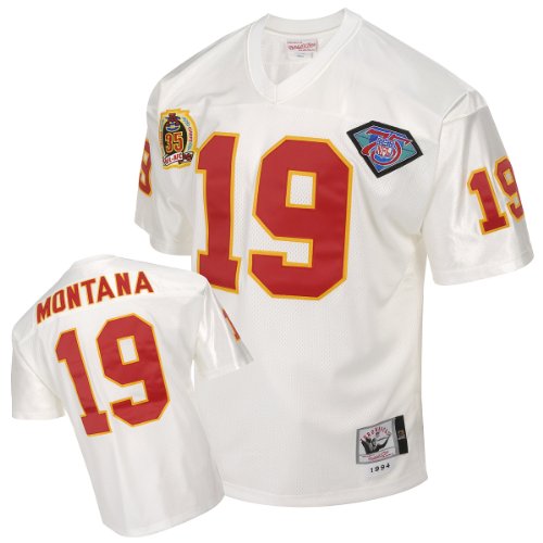 Mitchell & Ness Kansas City Chiefs 1994 Joe Montana Authentic Throwback White Jersey Size 56