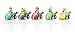 Lujex Super Mario Brothers:5pcs Super Mario Figures Pull Back Kart Car Christmas Gift_s-1