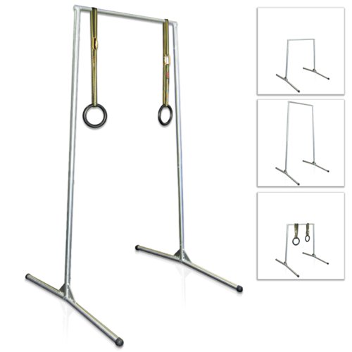 Free Standing Pull Up Bar with Rings Nakosite
