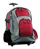 Port Authority - Wheeled Backpack Red/Grey-OSFA