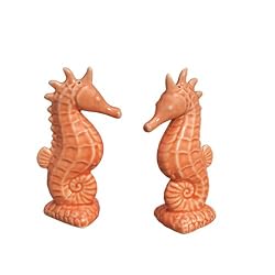 Seahorse Coral Nautical S/P Salt & Pepper Shakers