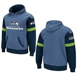 Seattle Seahawks QB Jersey Hooded Sweatshirt by Reebok (Small )