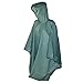 Totes 2 Pack Waterproof Rain Ponchos (Smoke & Green, One Size)