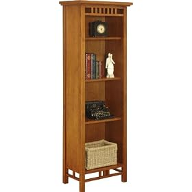 Eco Mission 4 Shelf Bookcase Wood - Cherry by Ameriwood