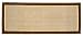 Kitchen & Housewares : William Armes Sisal Cork Rug with Brown cotton border150x60cm