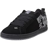 DC Men's Court Graffik SE Skate Shoe,Black/Graffiti Print,10.5 M