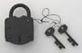 3" Antique Style Iron Padlock - Pirate Jailer Lock with Keys