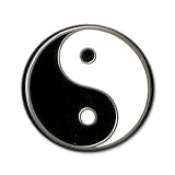 Yin-Yang Pewter Belt Buckle