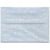 A7 (5 1/4 x 7 1/4) Blue Recycled Parchment Paper Envelope - 25 envelopes per pack