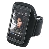 Black Adjustable Deluxe ArmBand / Sportband with Case for Apple iPod Touch / iPod Touch 2nd Generation