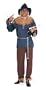 Scarecrow Costume, Blue, Standard