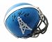 Autographed Chris Johnson Tennessee Titans Throwback Houston Oilers Mini Helmet