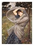 Boreas Art Giclee Poster Print by John William Waterhouse, 12x16