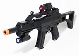 Spring Powered Mini G36 Assault Rifle with Laser, Flashlight, FPS-200 Airsoft Gun