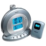 HoMedics SS-5000 Sound Spa Projection Clock Radio with Atomic Clock and Indoor/Outdoor Temperature