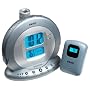 HoMedics SS-5000 Sound Spa Projection Clock Radio with Atomic Clock and Indoor/Outdoor Temperature