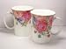 Fine Bone China Mugs - Sandra's Rose Chintz - Set of Two