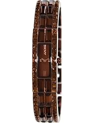 Dkny Womens NY8632 Brown Stainless-Steel Analog Quartz Watch with Brown Dial