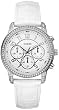 Guess Womens U13602L1 White Leather Quartz Watch with White Dial