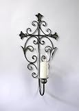 Scroll Cross Wall Candleholder