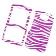 Samsung EPIX i907 AT&T Rubberized Snap-on Protector Hard Case Image Cover "Light Purple Zebra Pattern" Design