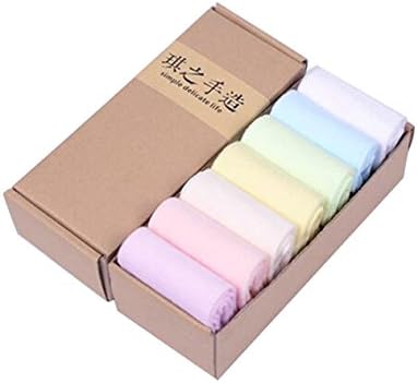 Okcolorfal Women Breathable Sports Pure Color candy Cotton Crew Socks Pack of 7