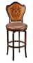 Hillsdale Lyon 30.5-Inch Swivel Bar Stool, Rich Two Tone Brown Finish with Brown Faux-Leather