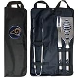 NFL St. Louis Rams Stainless Steel BBQ Set with Bag