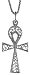Sterling Silver Filigree Ankh Cross Pendant