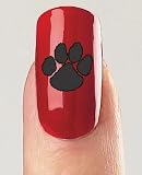 Paw Mini Temporary Tattoos (Black) Black