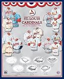 St Louis Cardinals 11 x 14 Uniform History Plaque