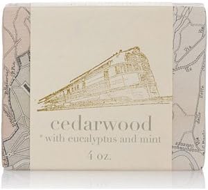 Cedarwood with Eucalyptus and Mint Travel Soap 4 oz by Saipua