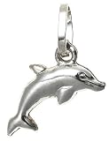14k White Gold Dolphin Charm