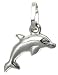 Jewelry : 14k White Gold Dolphin Charm