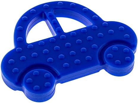 Baby Teething Car , Blue ★ FDA Approved Food Grade Teething Silicone ★ BPA Free ★ for Girls & Boys ★ Freezer & Dishwasher Safe ★ All Natural, High Quality ★ No Lead, Cadmium, or Heavy Metals ★ Satisfaction Guaranteed