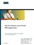 Performance and Fault Management: A Practical Guide to Effectively Managing Cisco Network Devices (Cisco Press Core Series)